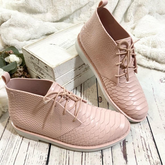 Melissa desert jelly snake python ankle boots - Picture 7 of 11